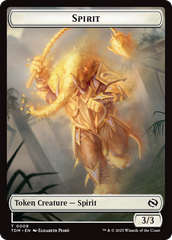Spirit (0008) // Spirit (0009) Double-Sided Token [Tarkir: Dragonstorm Tokens] | Gear Gaming Bentonville