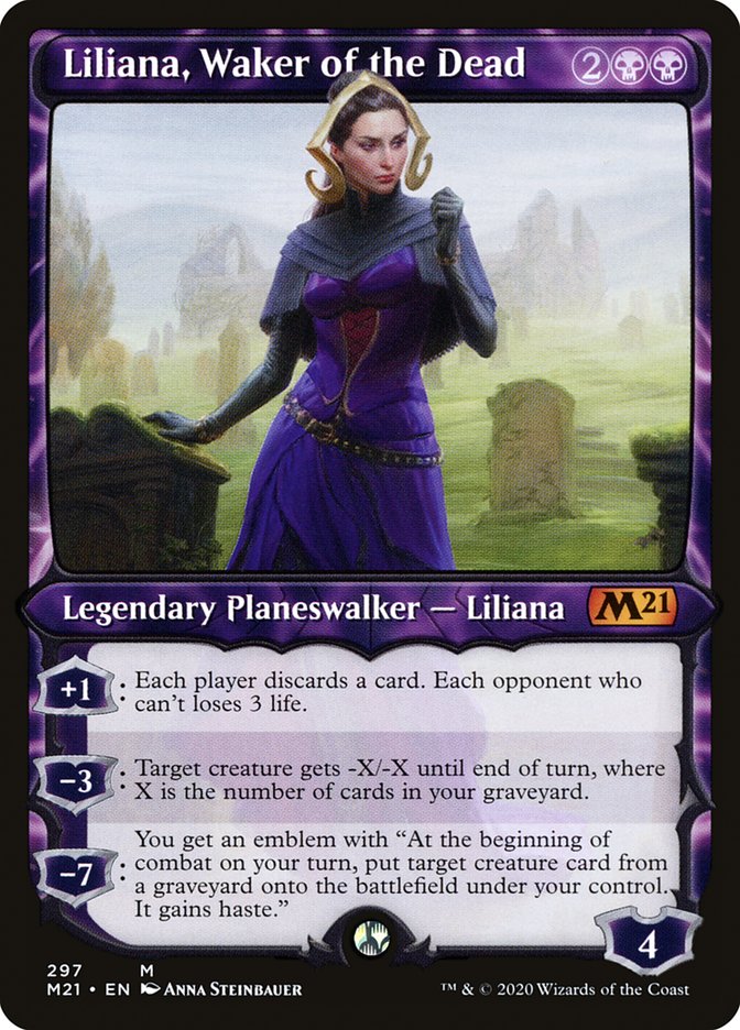 Liliana, Waker of the Dead (Showcase) [Core Set 2021] | Gear Gaming Bentonville