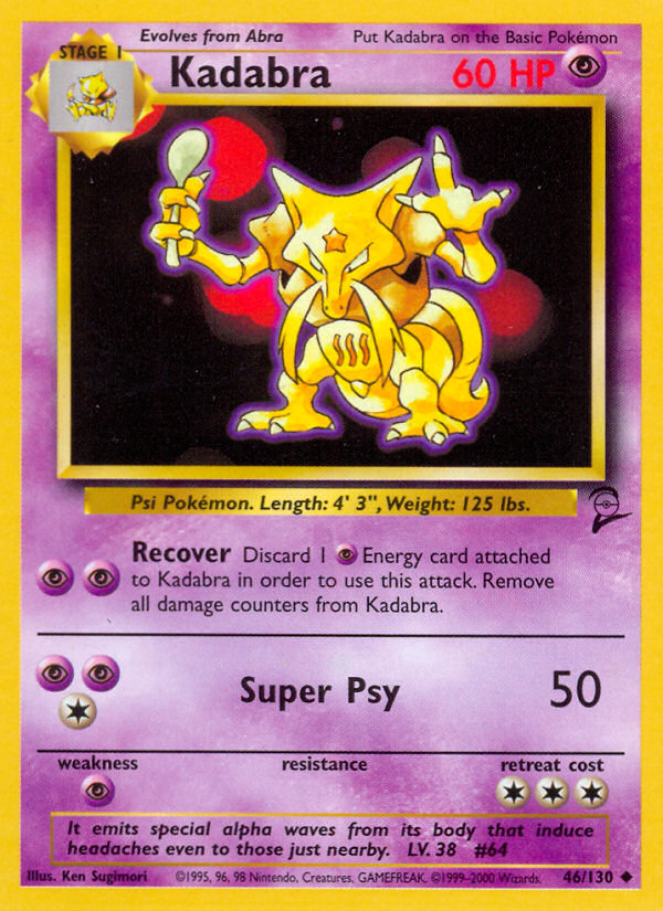 Kadabra (46/130) [Base Set 2] | Gear Gaming Bentonville