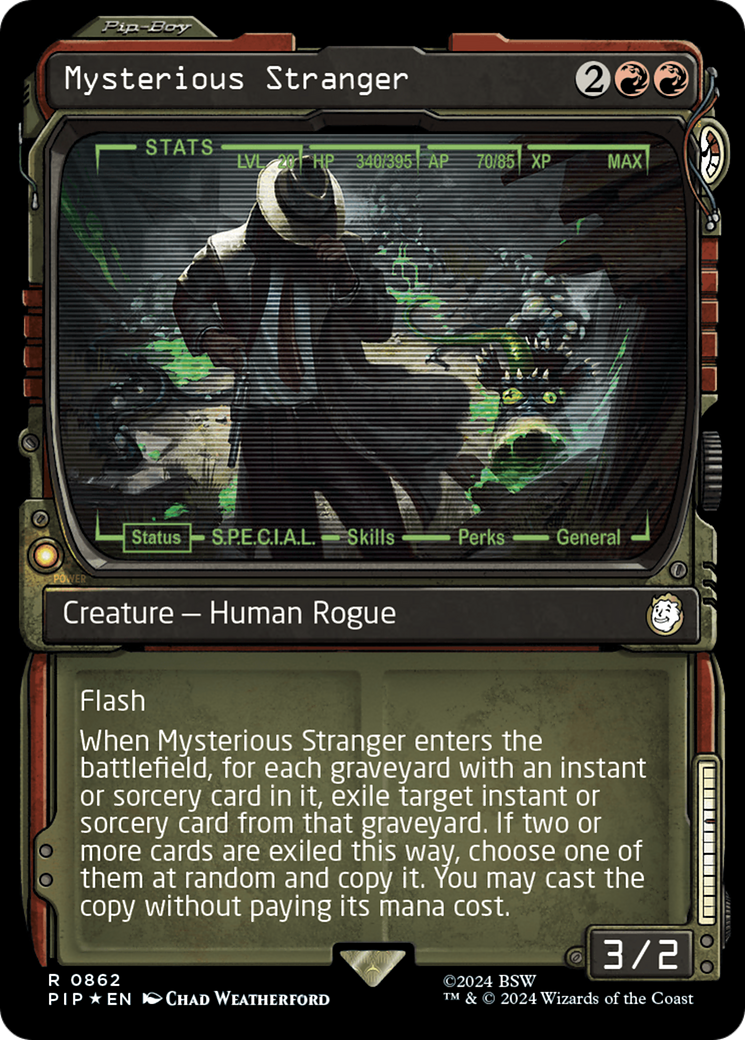 Mysterious Stranger (Showcase) (Surge Foil) [Fallout] | Gear Gaming Bentonville