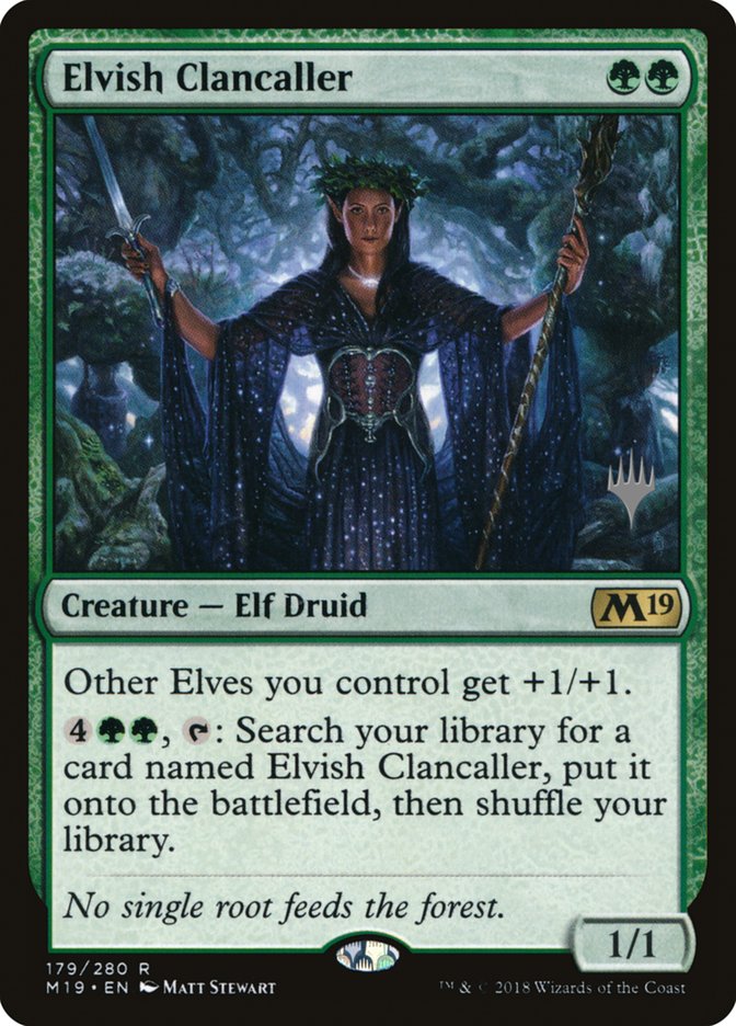 Elvish Clancaller (Promo Pack) [Core Set 2019 Promos] | Gear Gaming Bentonville