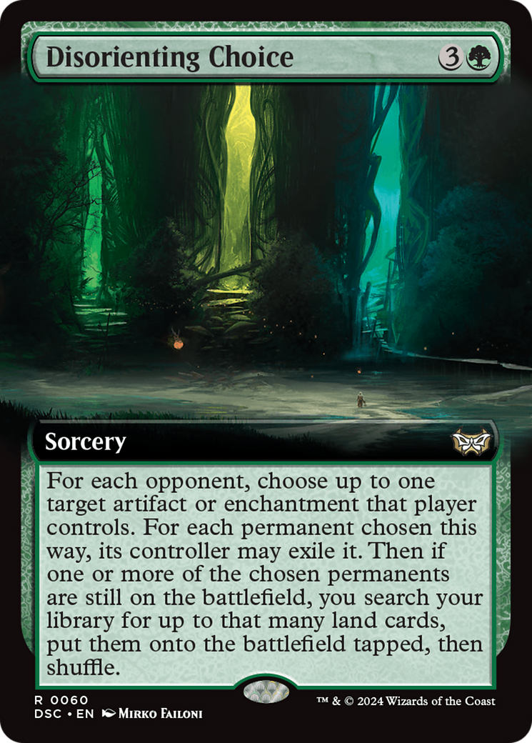 Disorienting Choice (Extended Art) [Duskmourn: House of Horror Commander] | Gear Gaming Bentonville