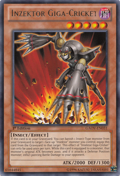 Inzektor Giga-Cricket [GAOV-EN031] Rare | Gear Gaming Bentonville
