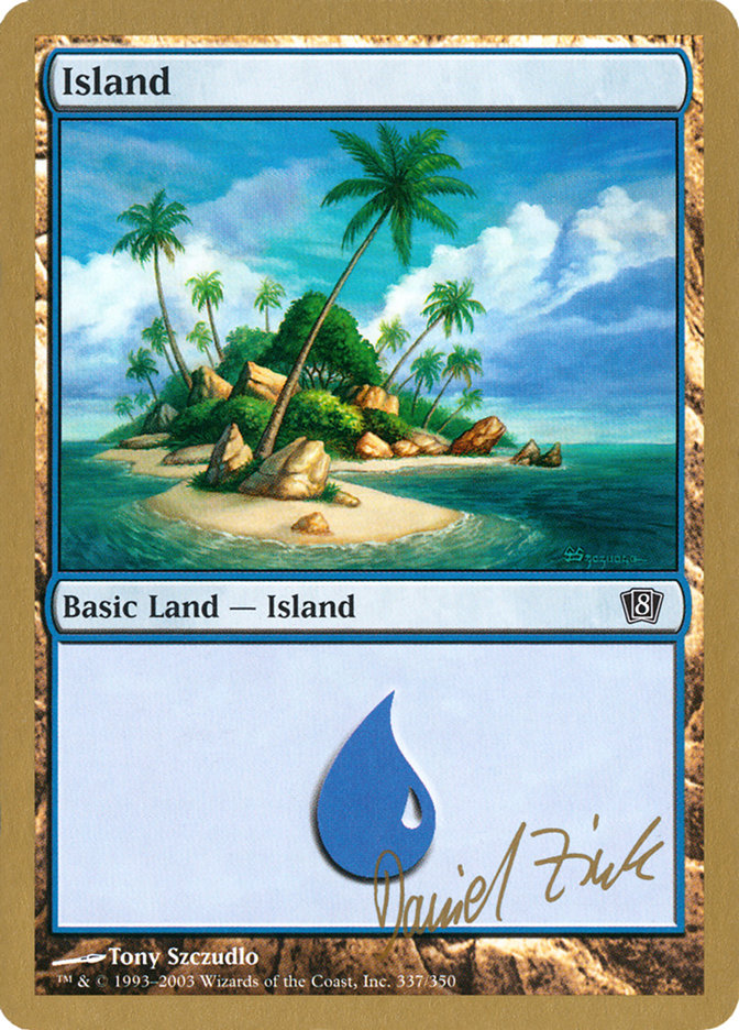 Island (dz337) (Daniel Zink) [World Championship Decks 2003] | Gear Gaming Bentonville