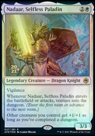 Nadaar, Selfless Paladin [Dungeons & Dragons: Adventures in the Forgotten Realms Prerelease Promos] | Gear Gaming Bentonville