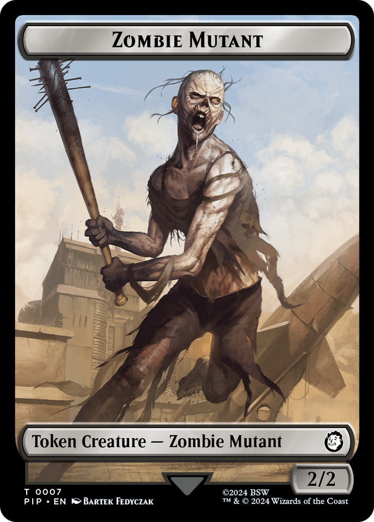 Junk // Zombie Mutant Double-Sided Token [Fallout Tokens] | Gear Gaming Bentonville