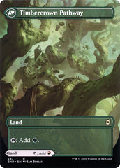 Cragcrown Pathway // Timbercrown Pathway (Borderless Alternate Art) [Zendikar Rising] | Gear Gaming Bentonville