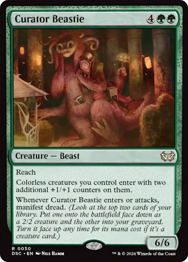 Curator Beastie (Extended Art) [Duskmourn: House of Horror Commander] | Gear Gaming Bentonville