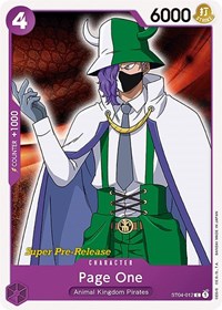 Page One [Super Pre-Release Starter Deck 4: Animal Kingdom Pirates] | Gear Gaming Bentonville
