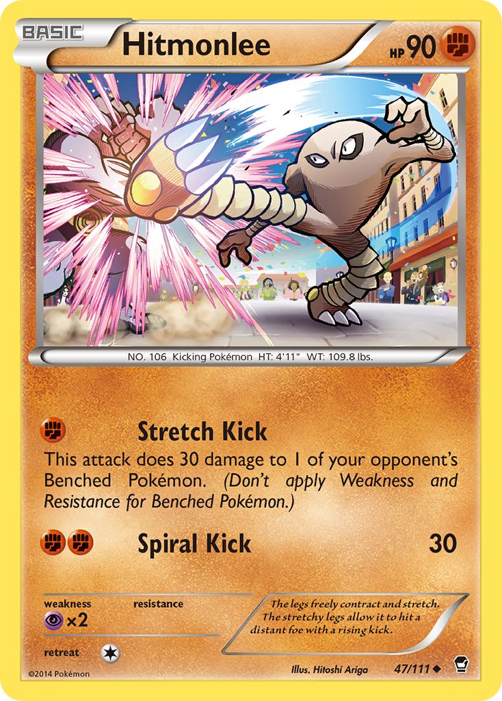 Hitmonlee (47/111) [XY: Furious Fists] | Gear Gaming Bentonville