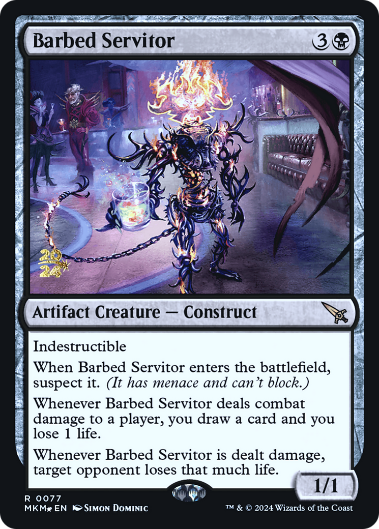 Barbed Servitor [Murders at Karlov Manor Prerelease Promos] | Gear Gaming Bentonville