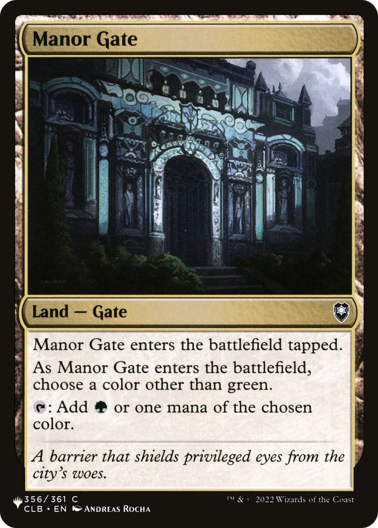 Manor Gate [The List] | Gear Gaming Bentonville