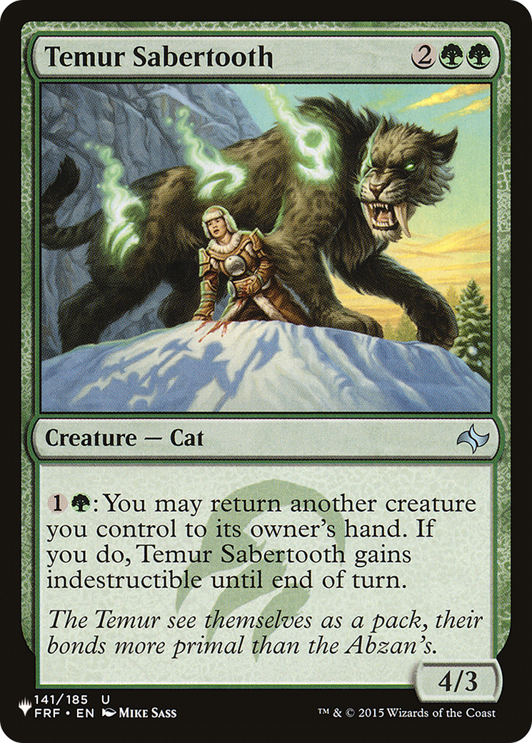 Temur Sabertooth [The List] | Gear Gaming Bentonville