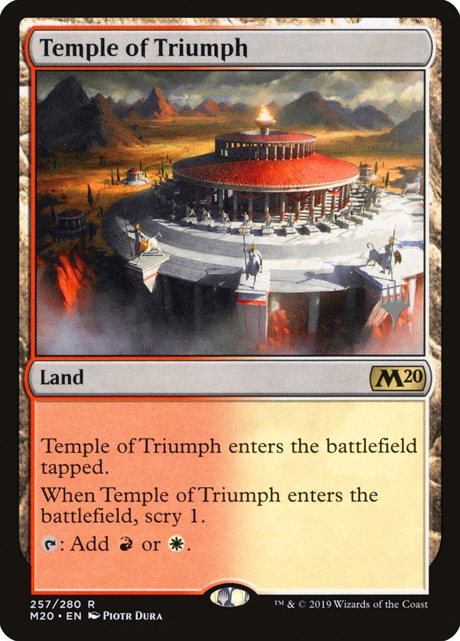 Temple of Triumph (Promo Pack) [Core Set 2020 Promos] | Gear Gaming Bentonville