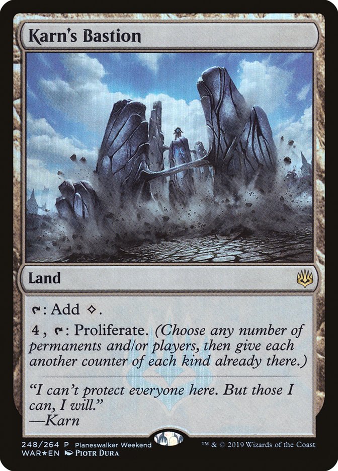 Karn's Bastion (Planeswalker Weekend) [War of the Spark Promos] | Gear Gaming Bentonville