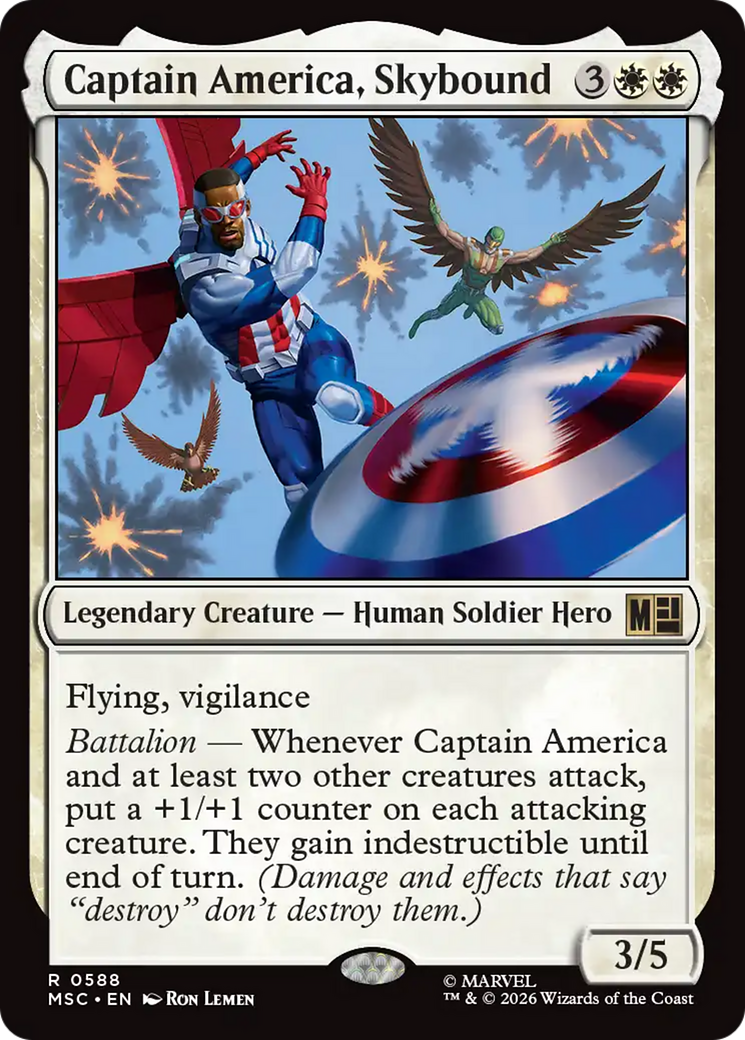 Captain America, Skybound [Marvel Super Heroes Commander] | Gear Gaming Bentonville