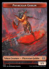 Rebel // Phyrexian Goblin Double-Sided Token [Phyrexia: All Will Be One Tokens] | Gear Gaming Bentonville