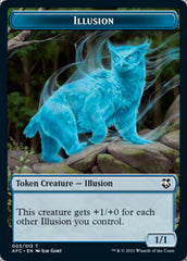 Illusion // Skeleton Double-Sided Token [Dungeons & Dragons: Adventures in the Forgotten Realms Commander Tokens] | Gear Gaming Bentonville