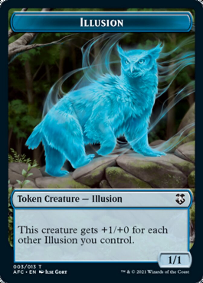 Champion of Wits // Illusion Double-Sided Token [Dungeons & Dragons: Adventures in the Forgotten Realms Commander Tokens] | Gear Gaming Bentonville