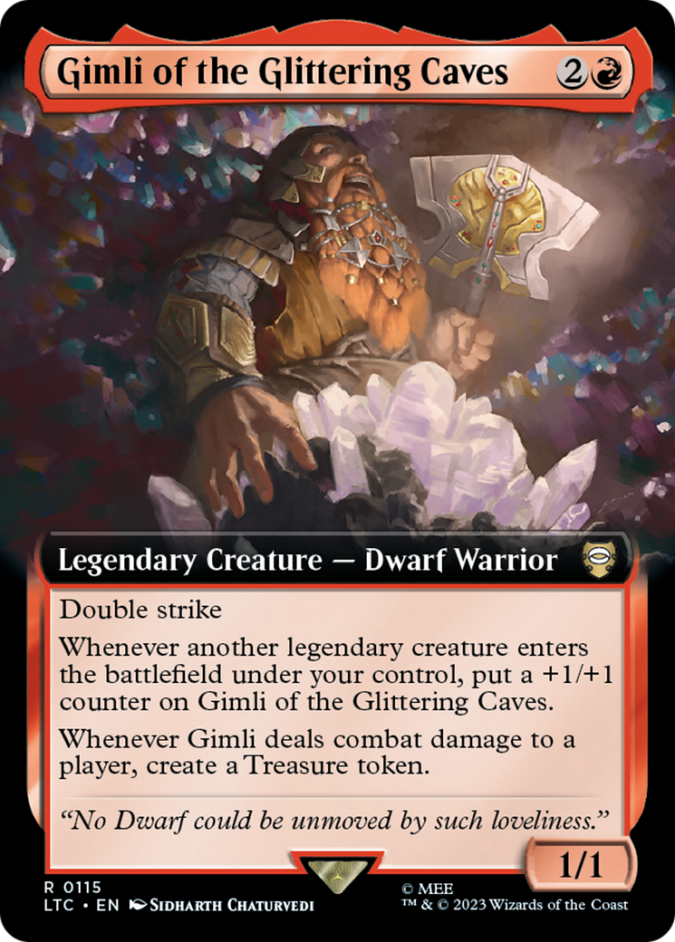 Gimli of the Glittering Caves (Extended Art) [The Lord of the Rings: Tales of Middle-Earth Commander] | Gear Gaming Bentonville