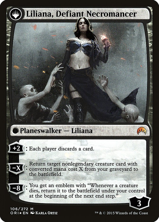 Liliana, Heretical Healer // Liliana, Defiant Necromancer [Magic Origins Prerelease Promos] | Gear Gaming Bentonville