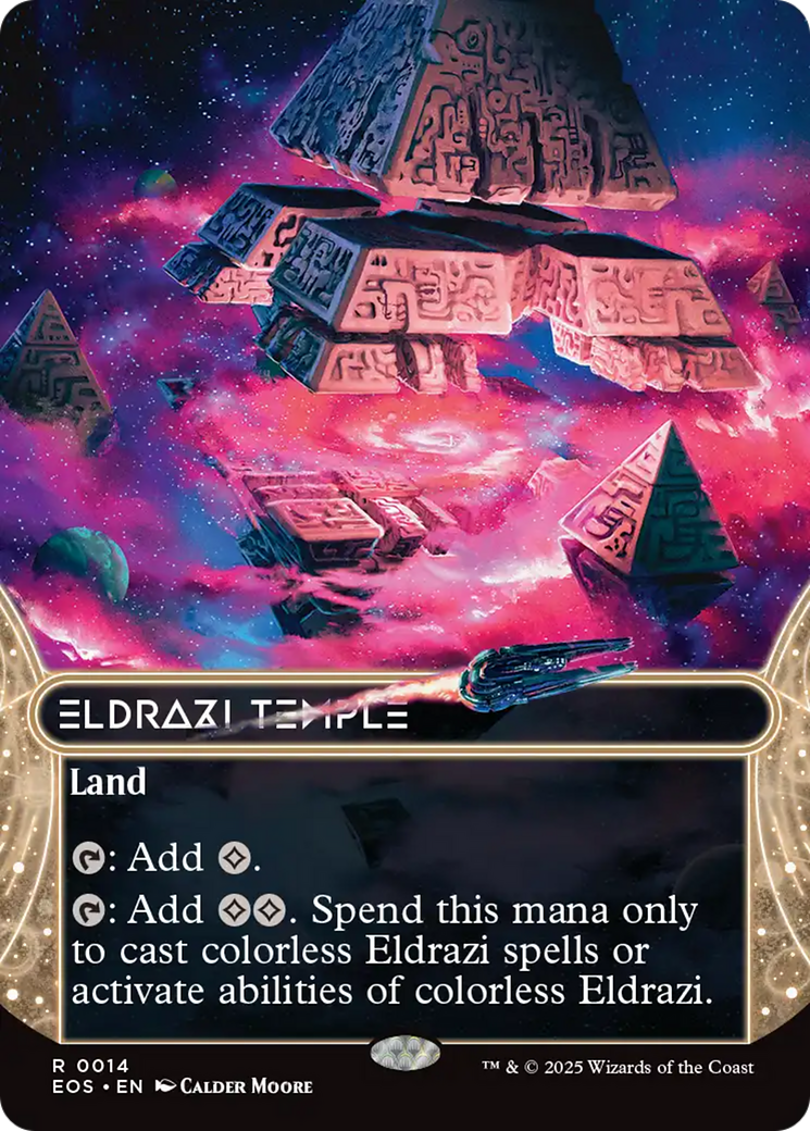 Eldrazi Temple (0014) (Borderless) [Edge of Eternities: Stellar Sights] | Gear Gaming Bentonville