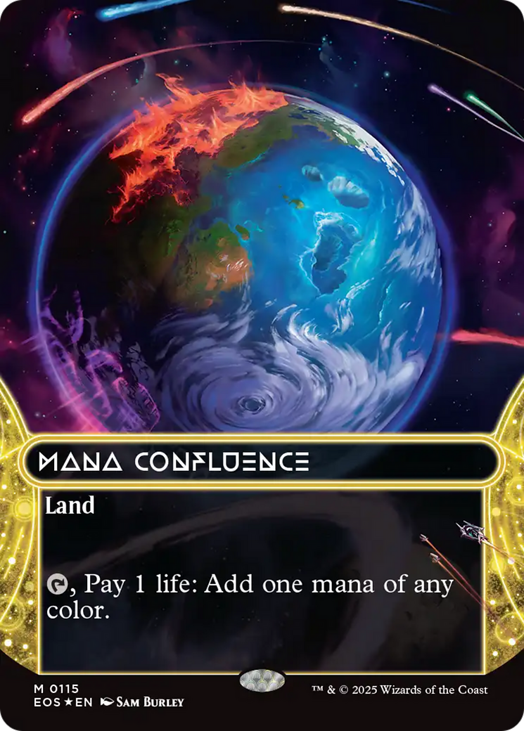 Mana Confluence (0115) (Borderless) (Galaxy Foil) [Edge of Eternities: Stellar Sights] | Gear Gaming Bentonville