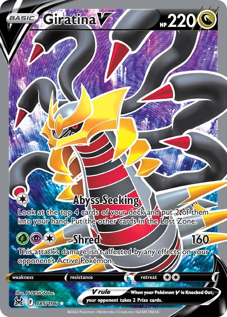 Giratina V (185/196) [Sword & Shield: Lost Origin] | Gear Gaming Bentonville