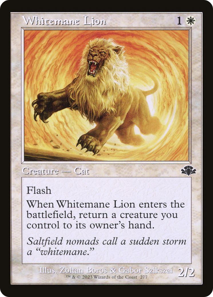 Whitemane Lion (Retro) [Dominaria Remastered] | Gear Gaming Bentonville