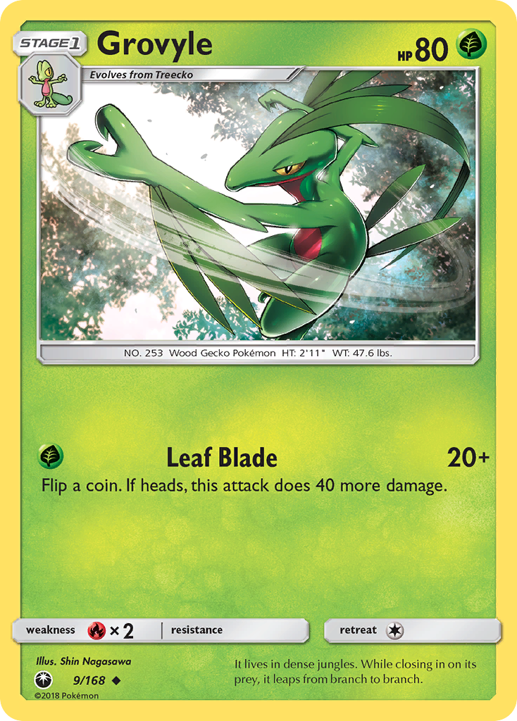 Grovyle (9/168) [Sun & Moon: Celestial Storm] | Gear Gaming Bentonville