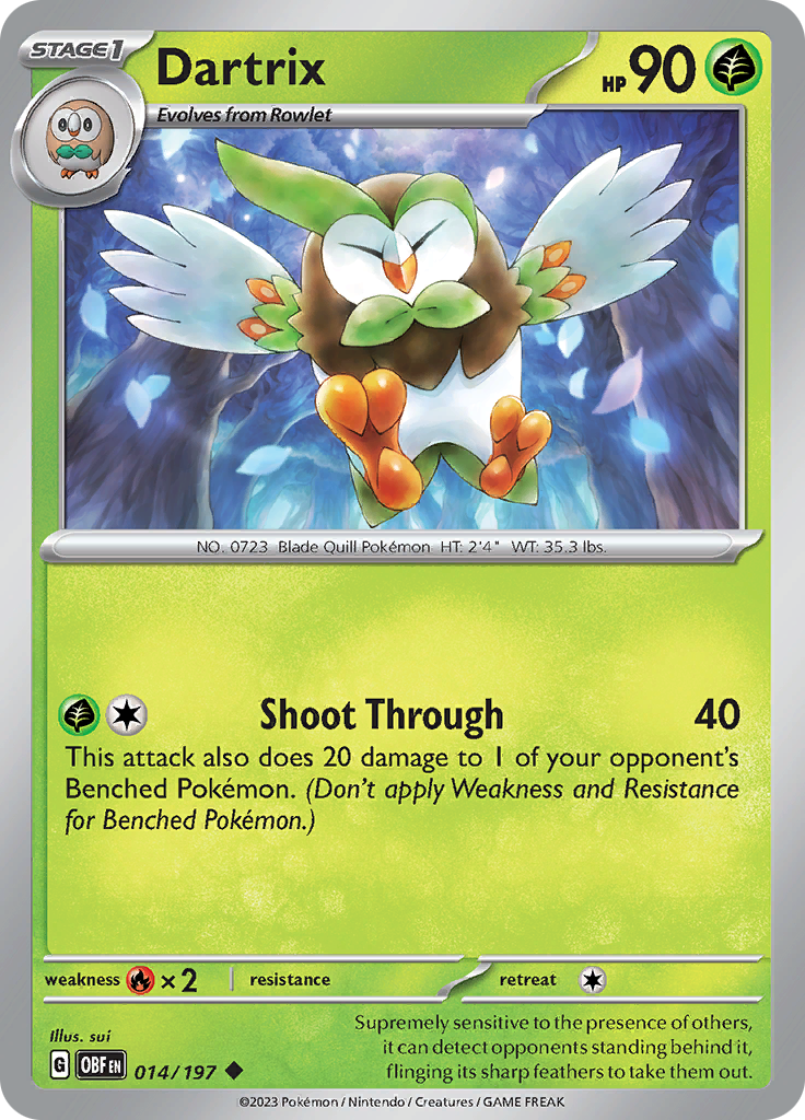 Dartrix (014/197) [Scarlet & Violet: Obsidian Flames] | Gear Gaming Bentonville