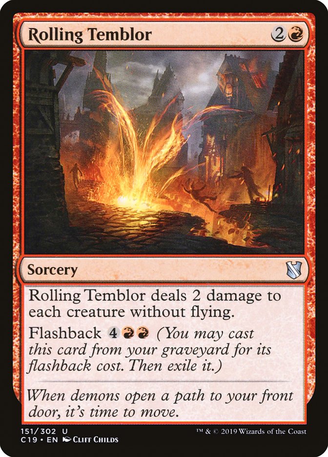 Rolling Temblor [Commander 2019] | Gear Gaming Bentonville