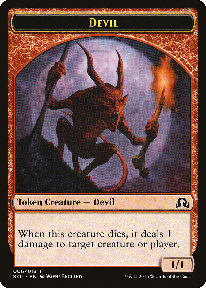 Devil Token [Shadows over Innistrad Tokens] | Gear Gaming Bentonville