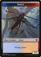 Drake // Insect (018) Double-Sided Token [Commander 2020 Tokens] | Gear Gaming Bentonville