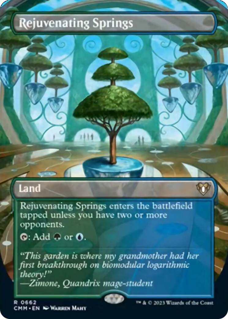 Rejuvenating Springs (Borderless Alternate Art) [Commander Masters] | Gear Gaming Bentonville