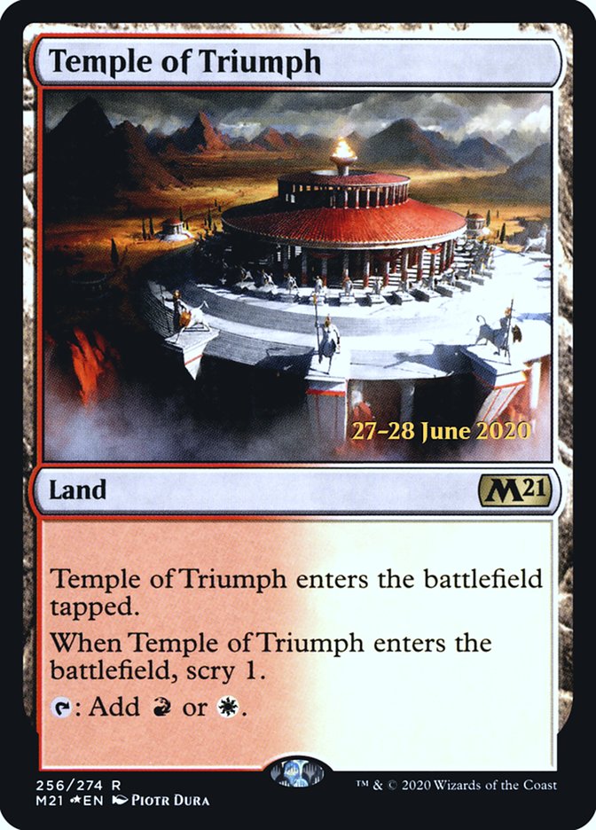 Temple of Triumph [Core Set 2021 Prerelease Promos] | Gear Gaming Bentonville