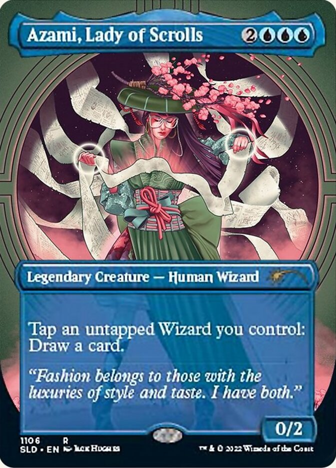 Azami, Lady of Scrolls (Borderless) [Secret Lair Drop Series] | Gear Gaming Bentonville