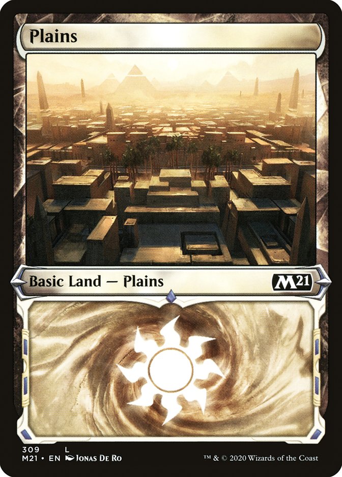 Plains (309) (Showcase) [Core Set 2021] | Gear Gaming Bentonville