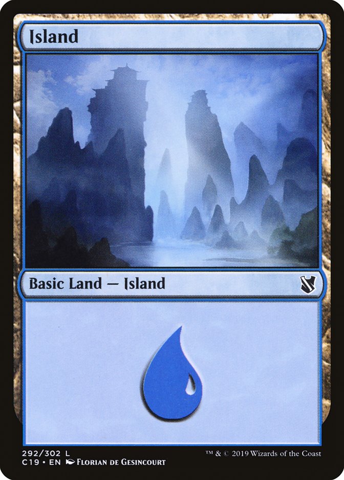 Island (292) [Commander 2019] | Gear Gaming Bentonville