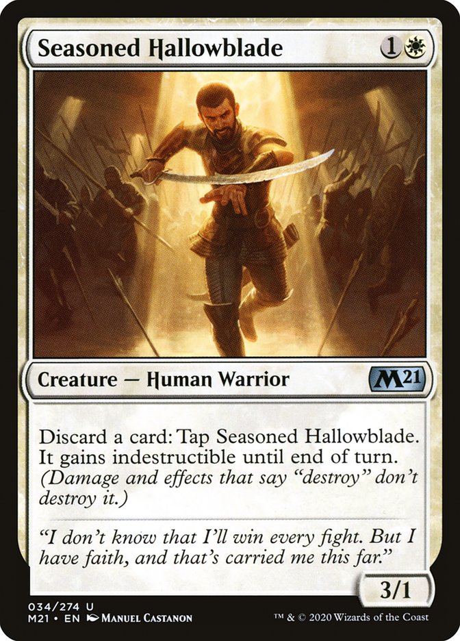 Seasoned Hallowblade [Core Set 2021] | Gear Gaming Bentonville