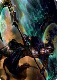 Vengeful Reaper Art Card (Gold-Stamped Signature) [Kaldheim Art Series] | Gear Gaming Bentonville