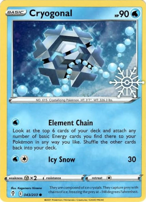 Cryogonal (043/203) (Holiday Calendar) [Sword & Shield: Evolving Skies] | Gear Gaming Bentonville