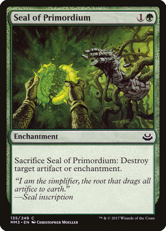 Seal of Primordium [Modern Masters 2017] | Gear Gaming Bentonville