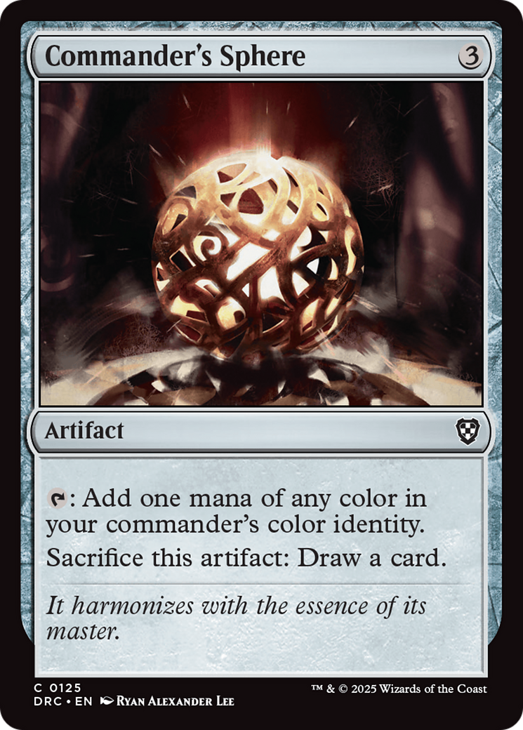 Commander's Sphere [Aetherdrift Commander] | Gear Gaming Bentonville