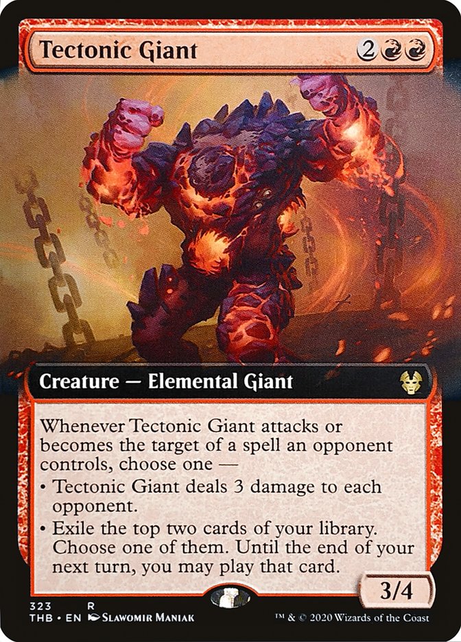 Tectonic Giant (Extended Art) [Theros Beyond Death] | Gear Gaming Bentonville