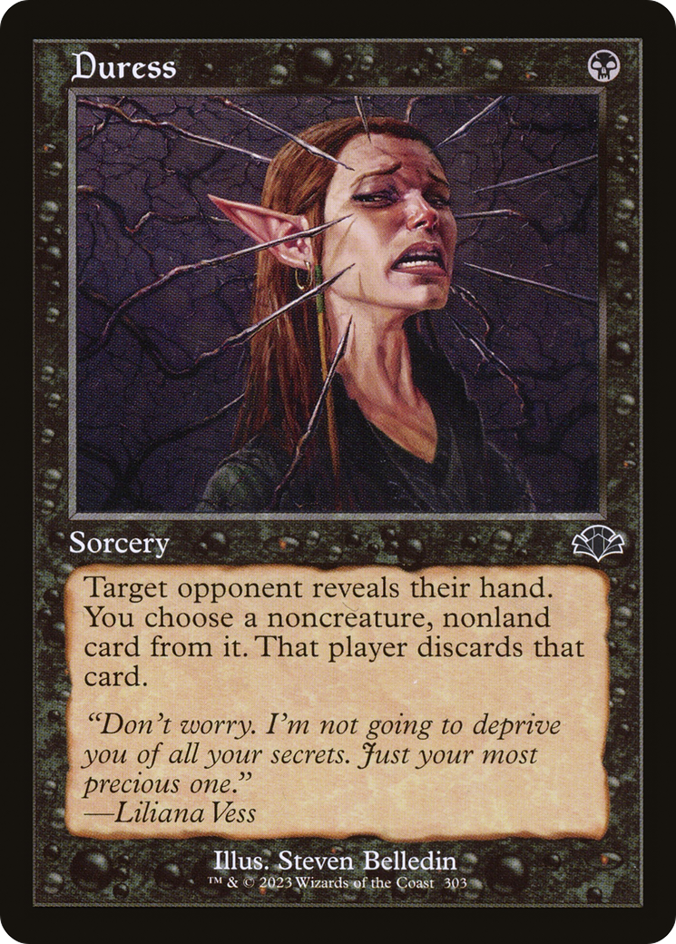 Duress (Retro) [Dominaria Remastered] | Gear Gaming Bentonville
