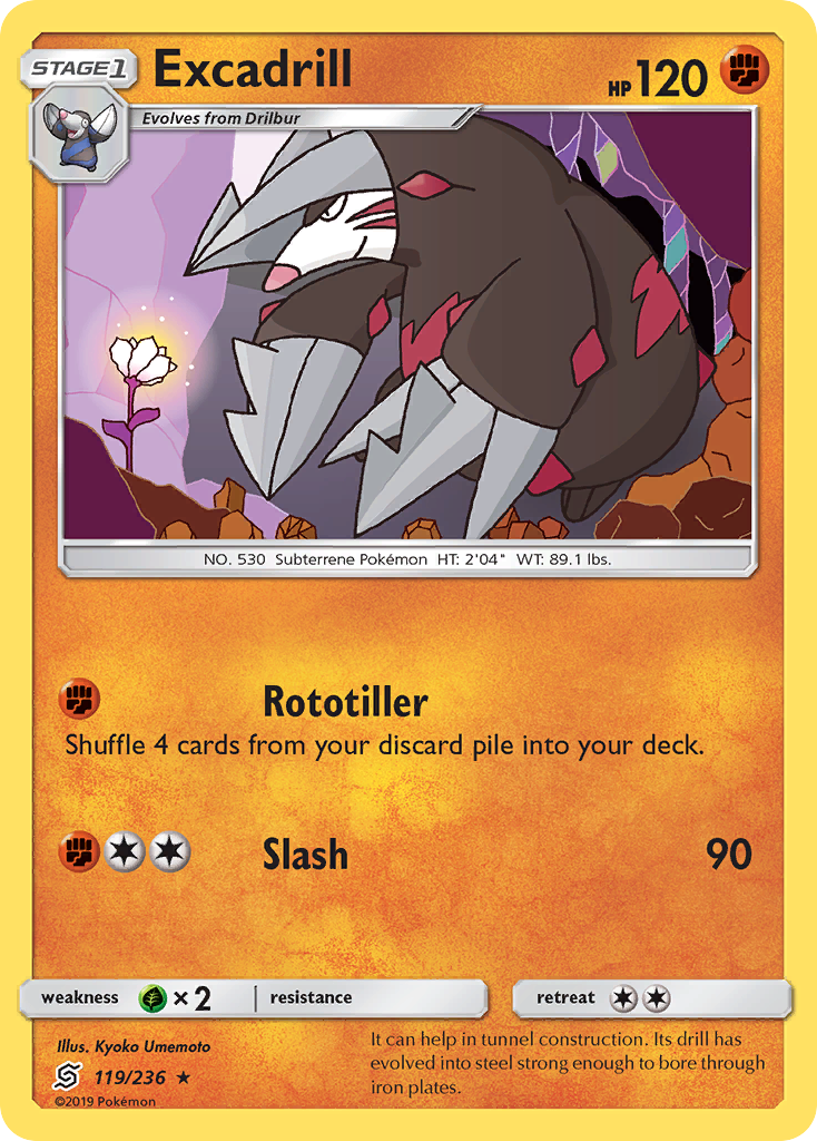 Excadrill (119/236) [Sun & Moon: Unified Minds] | Gear Gaming Bentonville