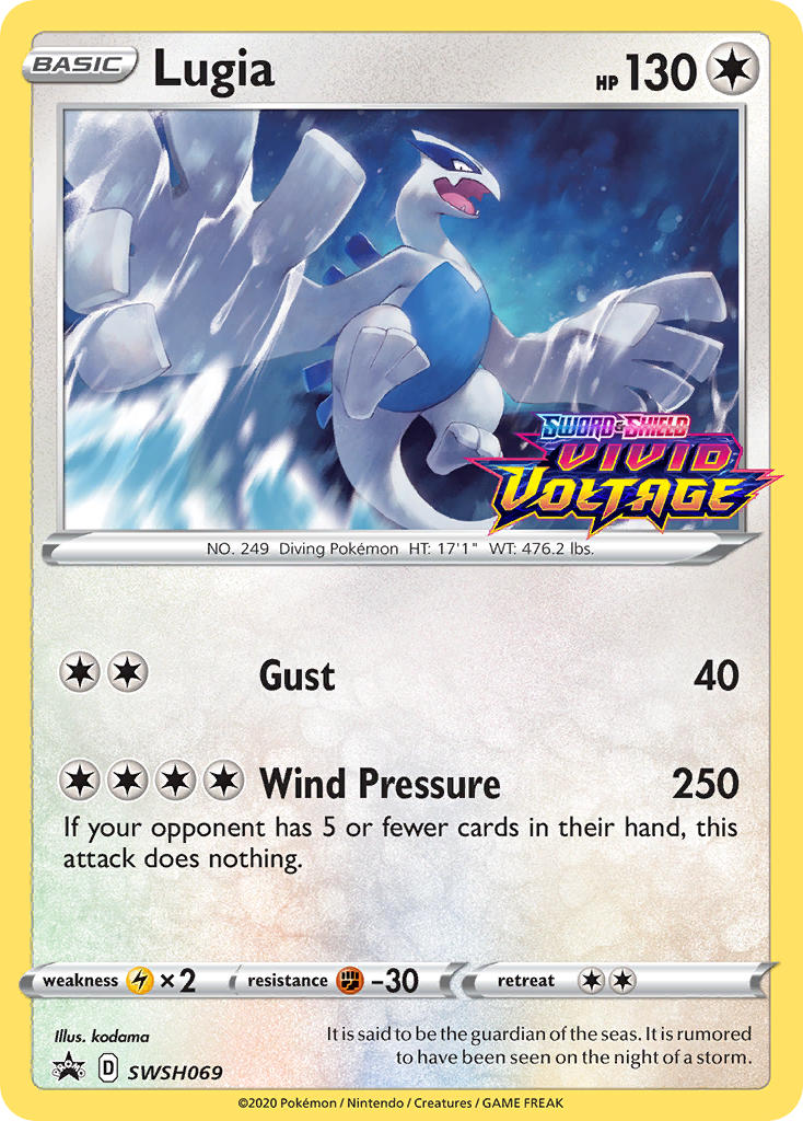 Lugia (SWSH069) (Prerelease Promo) [Sword & Shield: Black Star Promos] | Gear Gaming Bentonville