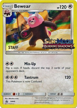 Bewear (SM49) (Staff Prerelease Promo) [Sun & Moon: Black Star Promos] | Gear Gaming Bentonville