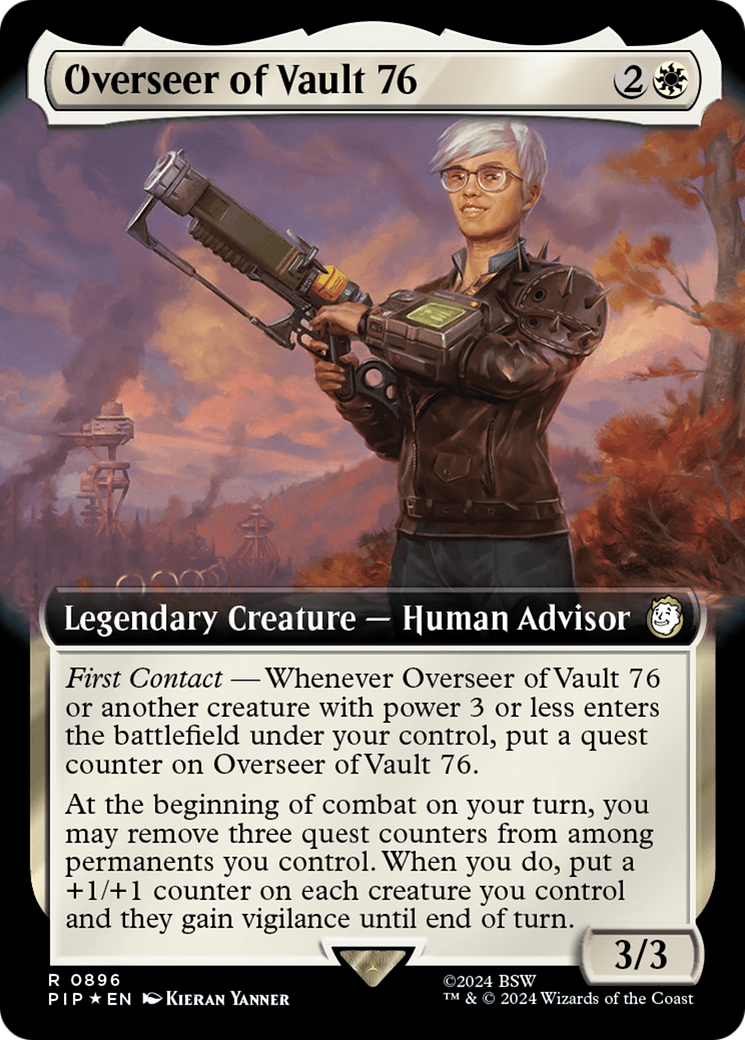 Overseer of Vault 76 (Extended Art) (Surge Foil) [Fallout] | Gear Gaming Bentonville